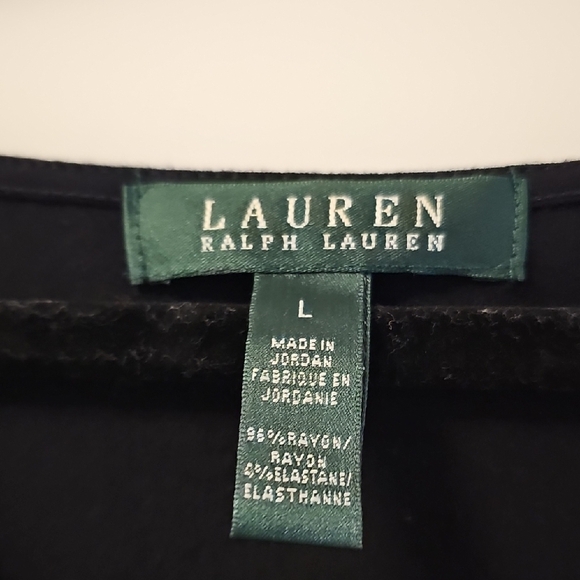 Ralph Lauren Black Wrap Tank Top Size L - Picture 3 of 7